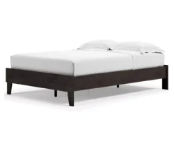 Signature Design By Ashley Piperton Black Full Panel Platform Bed -Happy Home Area combo790014 2